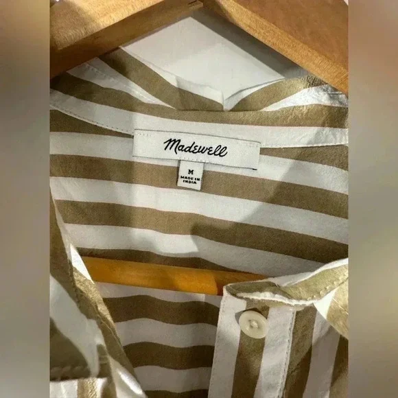 Madewell Collared Button-Front Mini Shirtdress - Picture 6 of 7